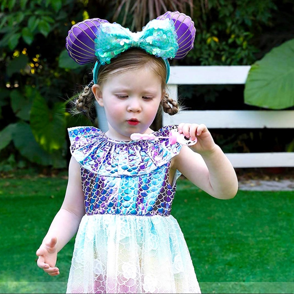 Mermaid Ariel inspired dress- perfect for Disney
